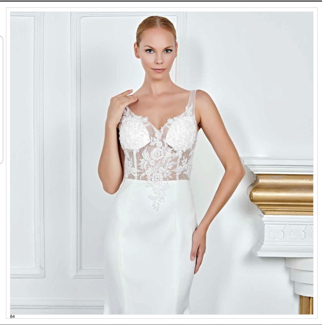 Mermaid-Brautkleid mit transparenter Corsage